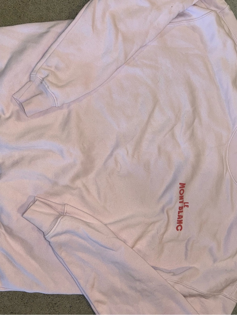 wild fable Light Pink Crewneck Sweatshirt with Small Red Script